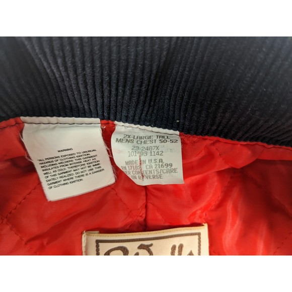 Vintage 2XL Tall Insulated Walls Mens Coveralls Blizzard Pruf Chest 50-52 Blue - Picture 6 of 15